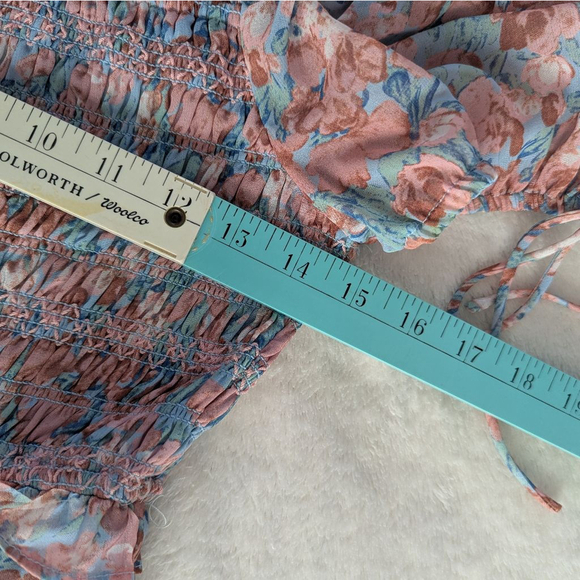 En Saison Adelina Midi Floral Pink Blue Midi Dress - Small - Picture 12 of 13